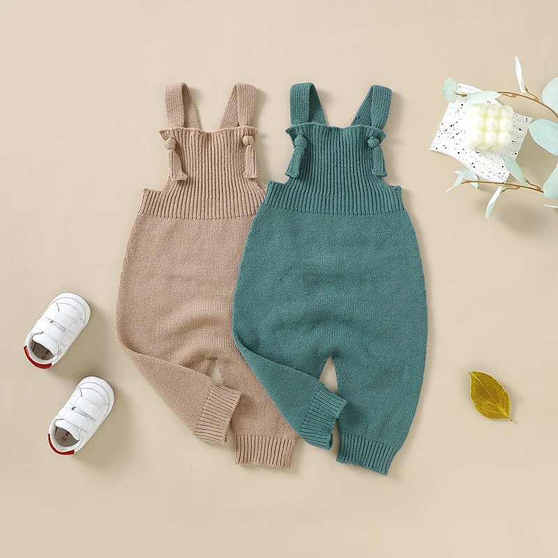 

Baby Romper Cotton Knit Infant Girl Newborn Boy Jumpsuit Sleeveless Fashion Solid Toddler Clothes 0-18M Overalls Summer Playsuit