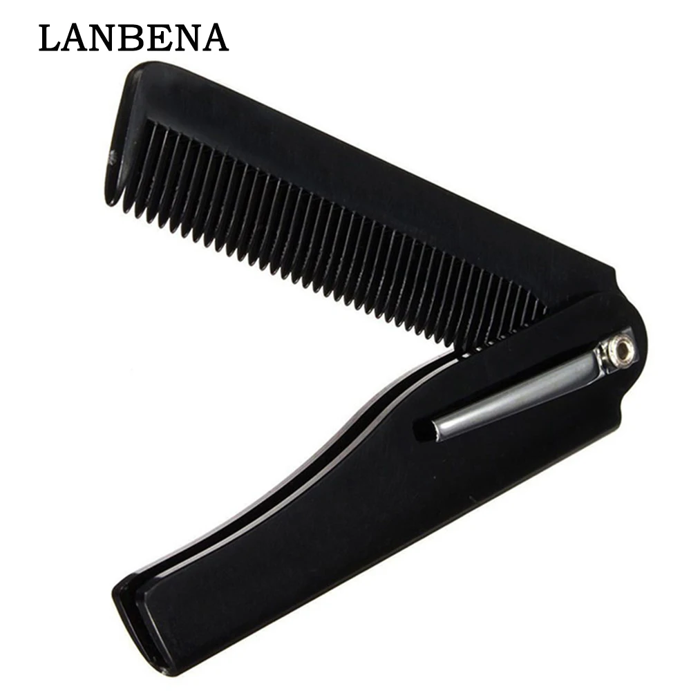 

1 Pcs Mens Womens Beauty Handmade Folding Pocket Clip Hair Moustache Beard Comb Shaping Carding Tools Dropshiping Wholesale