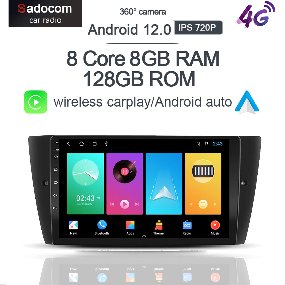 HD 1280*720 360 Camera Android 12.0 8GB+128GB 8Core Car DVD Player GPS WIFI Bluetooth RDS Radio For BMW E90/E91/E92/E93 3 Series
HD 1280*720 360 Camera Android 12.0 8GB+128GB 8Core Car DVD Player GPS WIFI Bluetooth RDS Radio For BMW E90/E91/E92/E93 3 Series