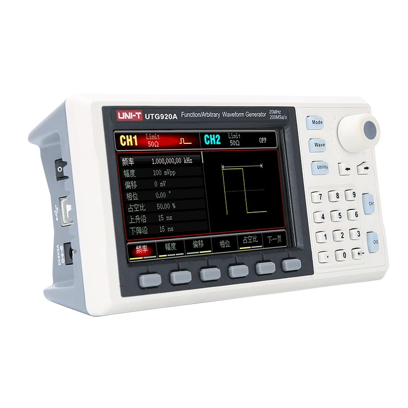 UNI-T UTG920A 2 Channel Function/Arbitrary Waveform Generator 20MHz Frequency 200MSa/s Sample Rate
UNI-T UTG920A 2 Channel Function/Arbitrary Waveform Generator 20MHz Frequency 200MSa/s Sample Rate