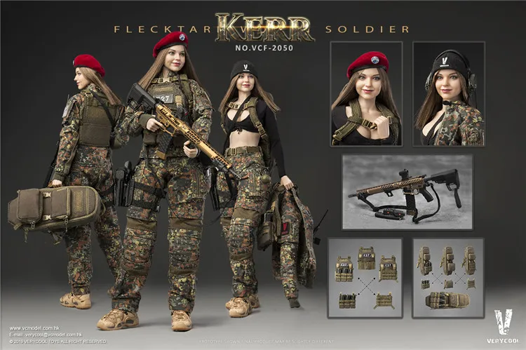 VERYCOOL VCF-2050 1/6 Flecktarn женский солдат KERR Deban камуфляжная полноразмерная экшн-фигурка модель игрушка для фанатов подарки
VERYCOOL VCF-2050 1/6 Flecktarn женский солдат KERR Deban камуфляжная полноразмерная экшн-фигурка модель игрушка для фанатов подарки