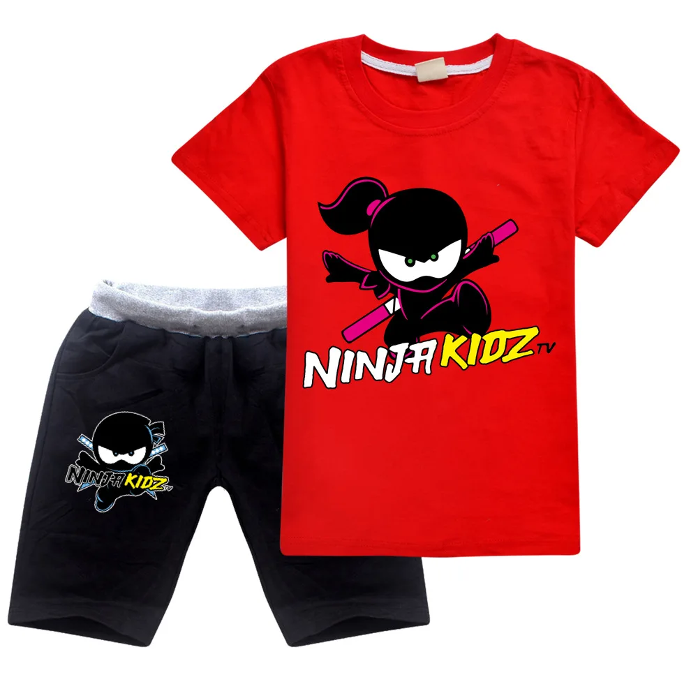 NINJA KIDZ детская футболка шорты Пижамный комплект для маленьких мальчиков девочек одежда для сна летние хлопковые топы + черные бриджи Одежда для отдыха
NINJA KIDZ детская футболка шорты Пижамный комплект для маленьких мальчиков девочек одежда для сна летние хлопковые топы + черные бриджи Одежда для отдыха