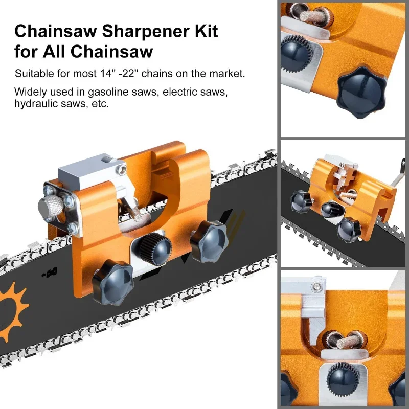 

Sharpening Saw Tool Grinding Woodworking Chainsaw Manual Chain Stones Grinder Jig Kit Electric Sharpener