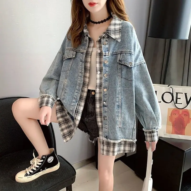 2023 New Two Cowboy Cowgirl New Model Wear Spring and Autumn Han Edition Easy Spring Spring Pitch Cowboy Jacket Cover 14
2023 New Two Cowboy Cowgirl New Model Wear Spring and Autumn Han Edition Easy Spring Spring Pitch Cowboy Jacket Cover 14