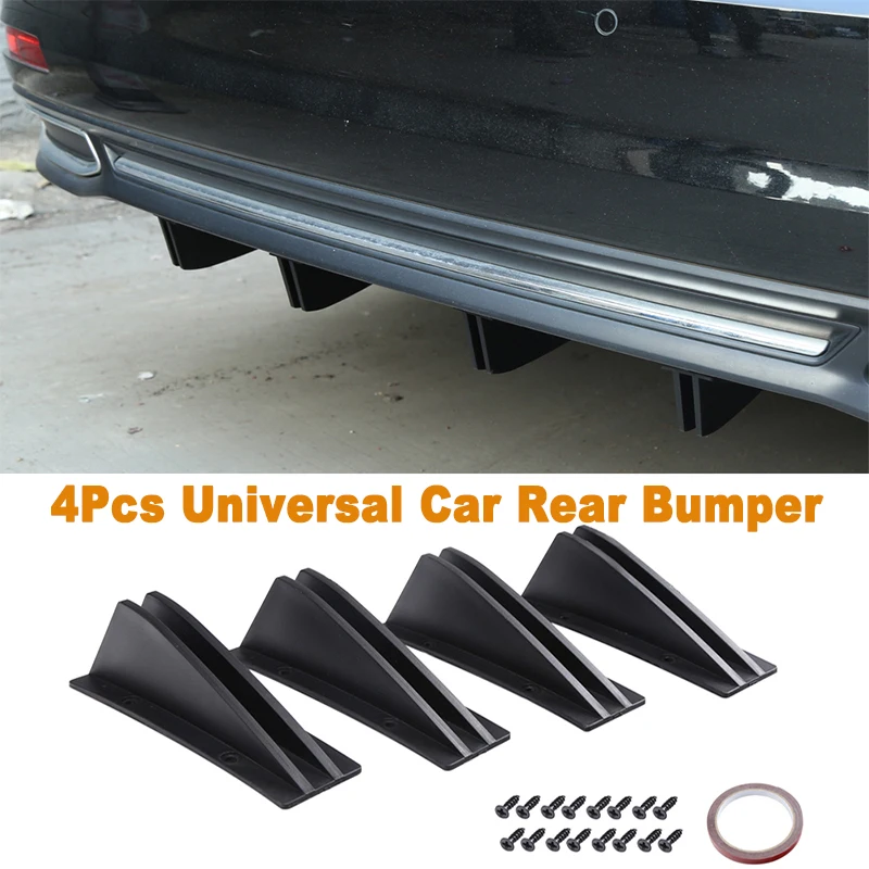 Universal 4Pcs Rear Bumper Lip Splitter Spoiler Anti-collision Body Bumper Astern Protection Auto Accessories
Universal 4Pcs Rear Bumper Lip Splitter Spoiler Anti-collision Body Bumper Astern Protection Auto Accessories