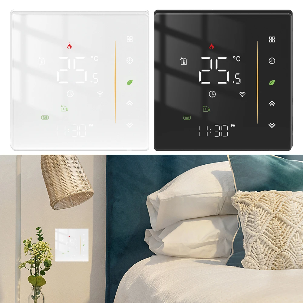 Smart Temperature Controller System For Zigbee Tuya Smart Thermostat Underfloor Heating Programmable APP Remote Voice Control
Smart Temperature Controller System For Zigbee Tuya Smart Thermostat Underfloor Heating Programmable APP Remote Voice Control