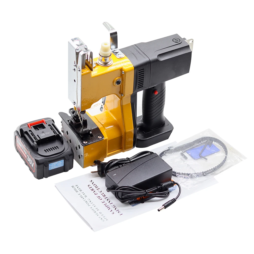 

GK9-009 Sack Sewing Machine Small Portable Rechargeable Sewing Machine Integrated Wireless Woven Bag Sealing Hand-Held Packer