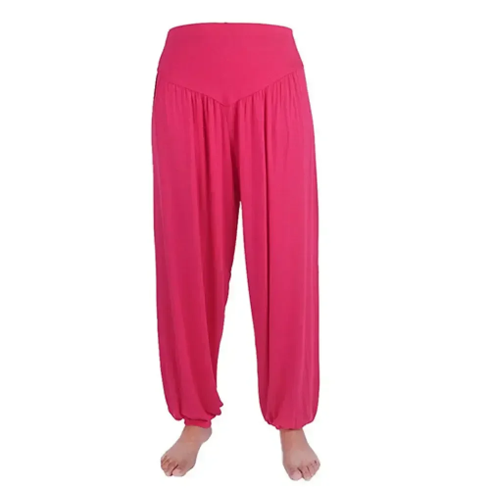 

Loose Trousers Leg Baggy Harem Women Gypsy Dance Belly Casual Yoga Modal Pants Aladdin Hippie Comfy Wide