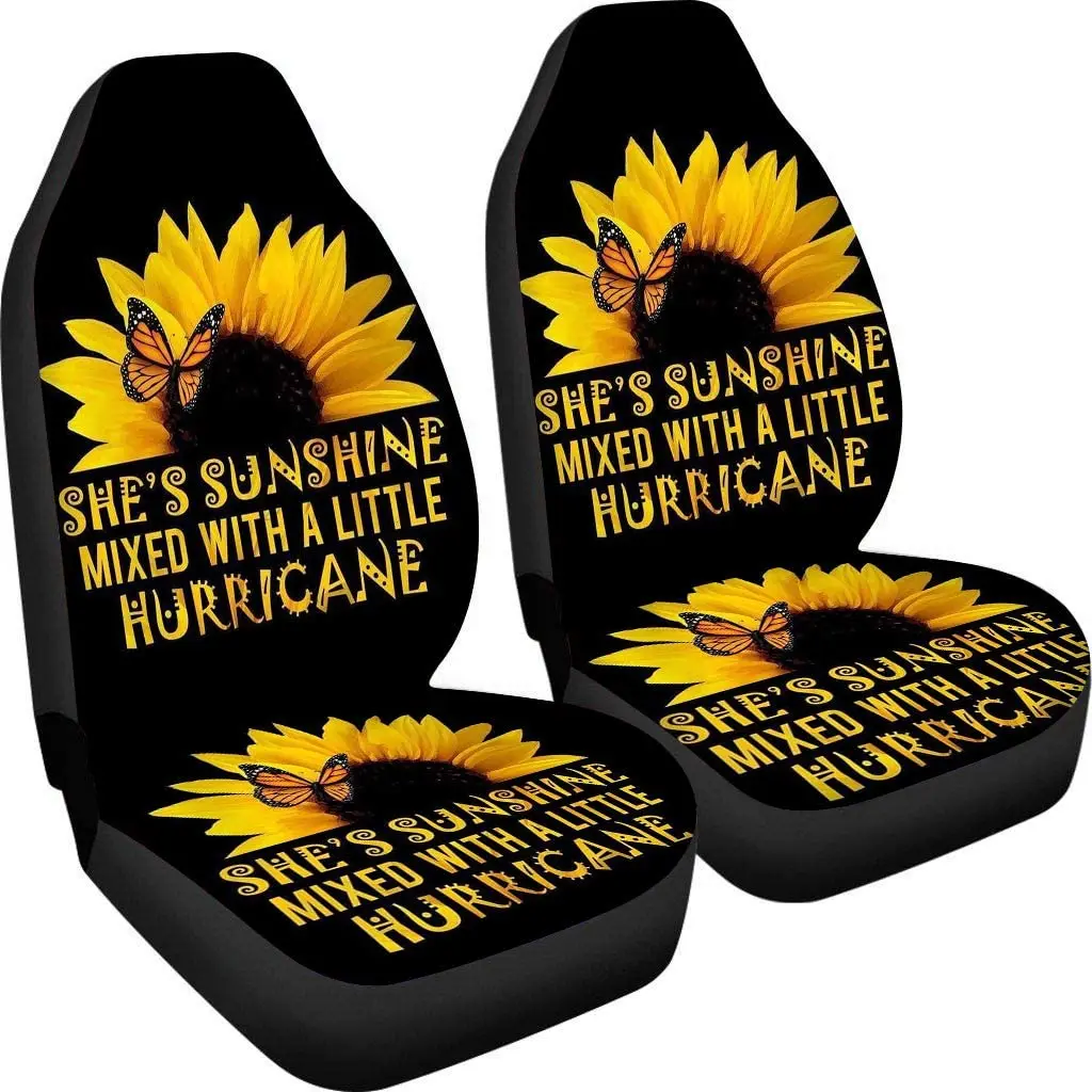 BIGCARJOB She's Sunshine Sunflower Car Seat Cover,Pack of 2 Universal Front Seat Protective Cover,Fashion Bucket Seat Cover for
BIGCARJOB She's Sunshine Sunflower Car Seat Cover,Pack of 2 Universal Front Seat Protective Cover,Fashion Bucket Seat Cover for