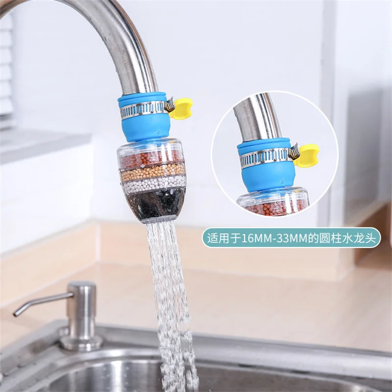 

6-layers Water Filter Tap Purifier Medical Stone Coconut Charcoal Nozzle for Faucet Kitchen Accesories Mixer Aerator Bathroom