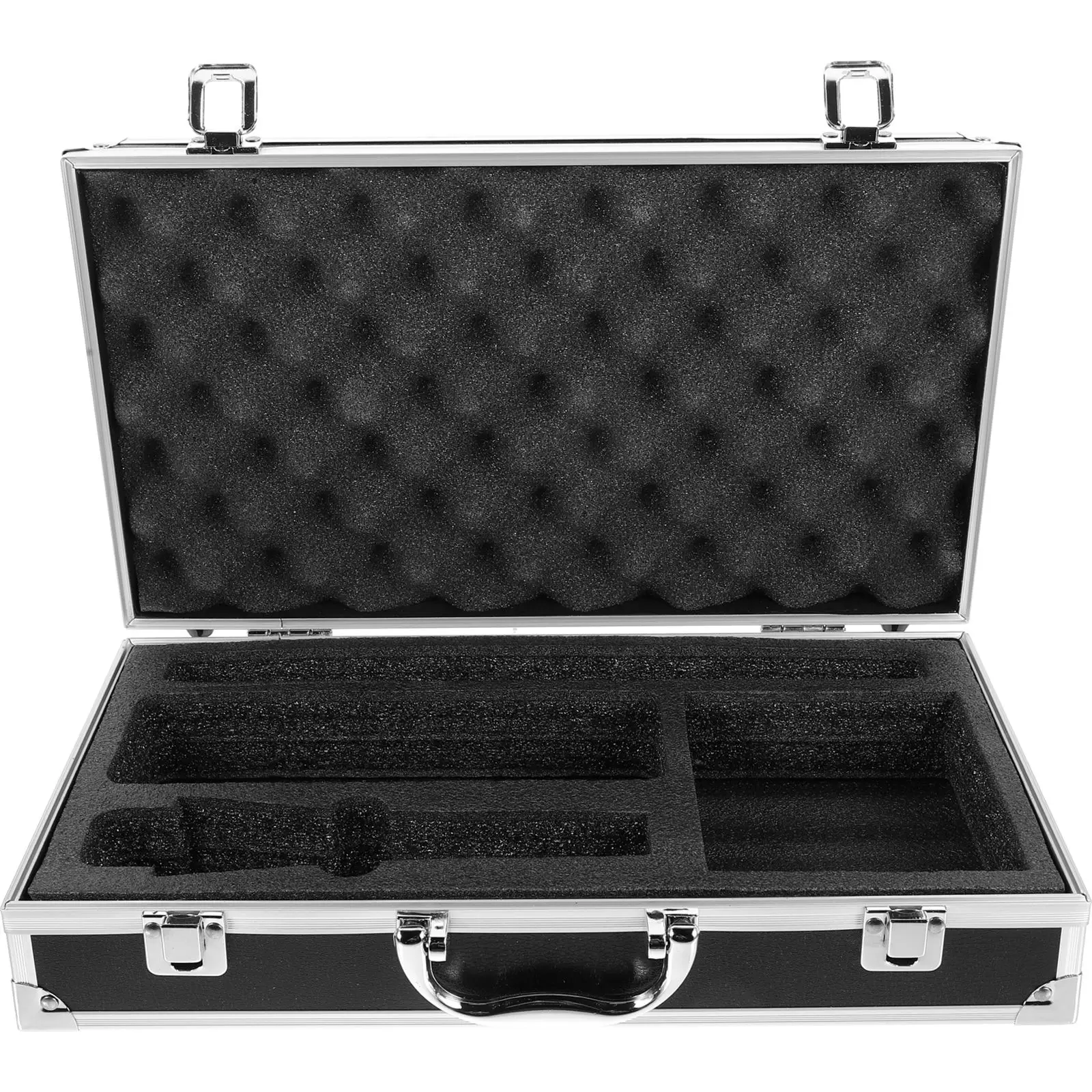 

1PC Cable Microphone Storage Box Protective Case Shockproof Anti-Scratch Carry Case Outdoor Handle Microphone Carrier Mic Case