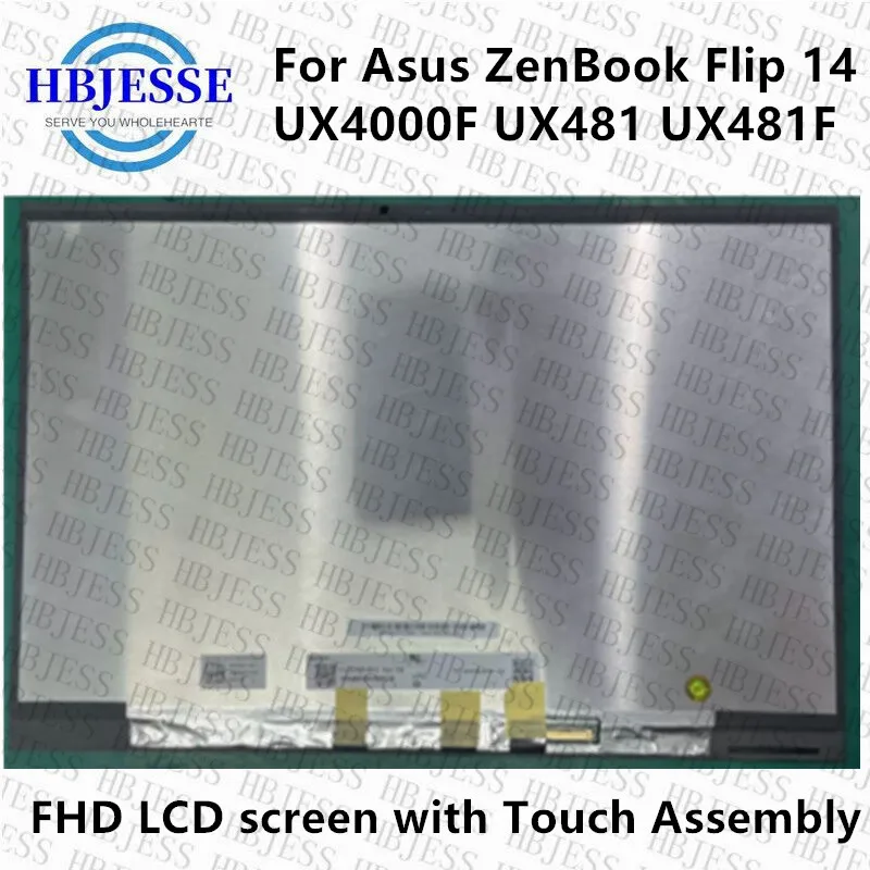 Оригинальный 14-дюймовый ноутбук IPS FHD 1920X108 0 ЖК-панель сенсорный экран в сборе для Asus ZenBook Flip 14 UX481 UX481F
Оригинальный 14-дюймовый ноутбук IPS FHD 1920X108 0 ЖК-панель сенсорный экран в сборе для Asus ZenBook Flip 14 UX481 UX481F