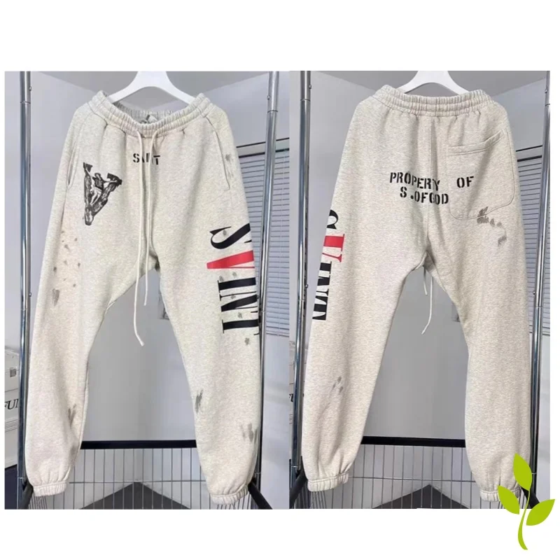 Retro Style Saint Michael Pants Big V Hand-painted Printed Wash Made Old Bunched Feet Sweatpants Loose Pantalones Saint Trousers
Retro Style Saint Michael Pants Big V Hand-painted Printed Wash Made Old Bunched Feet Sweatpants Loose Pantalones Saint Trousers