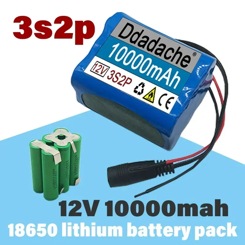 100% New 3S2p 12V 18650 Lithium-ion 10Ah Rechargeable Battery with Bms Lithium Battery Protection Board Customized Plug
100% New 3S2p 12V 18650 Lithium-ion 10Ah Rechargeable Battery with Bms Lithium Battery Protection Board Customized Plug