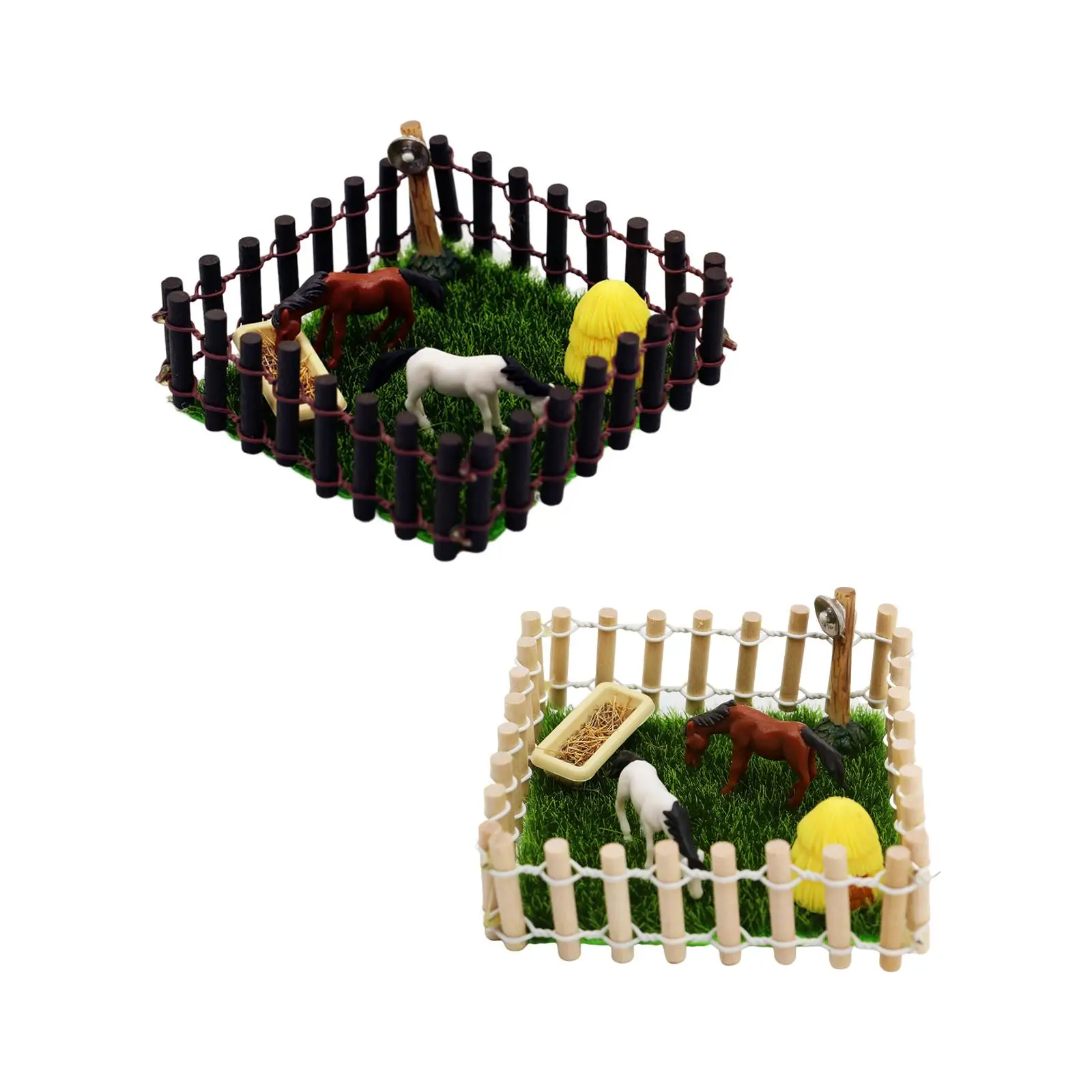 Miniature Horse Stable Playset Toys 1/12 Scale Horse Stall Horse Barn Set Dollhouse Farm Horse Toys for Ages 5-12 Years Kids
Miniature Horse Stable Playset Toys 1/12 Scale Horse Stall Horse Barn Set Dollhouse Farm Horse Toys for Ages 5-12 Years Kids