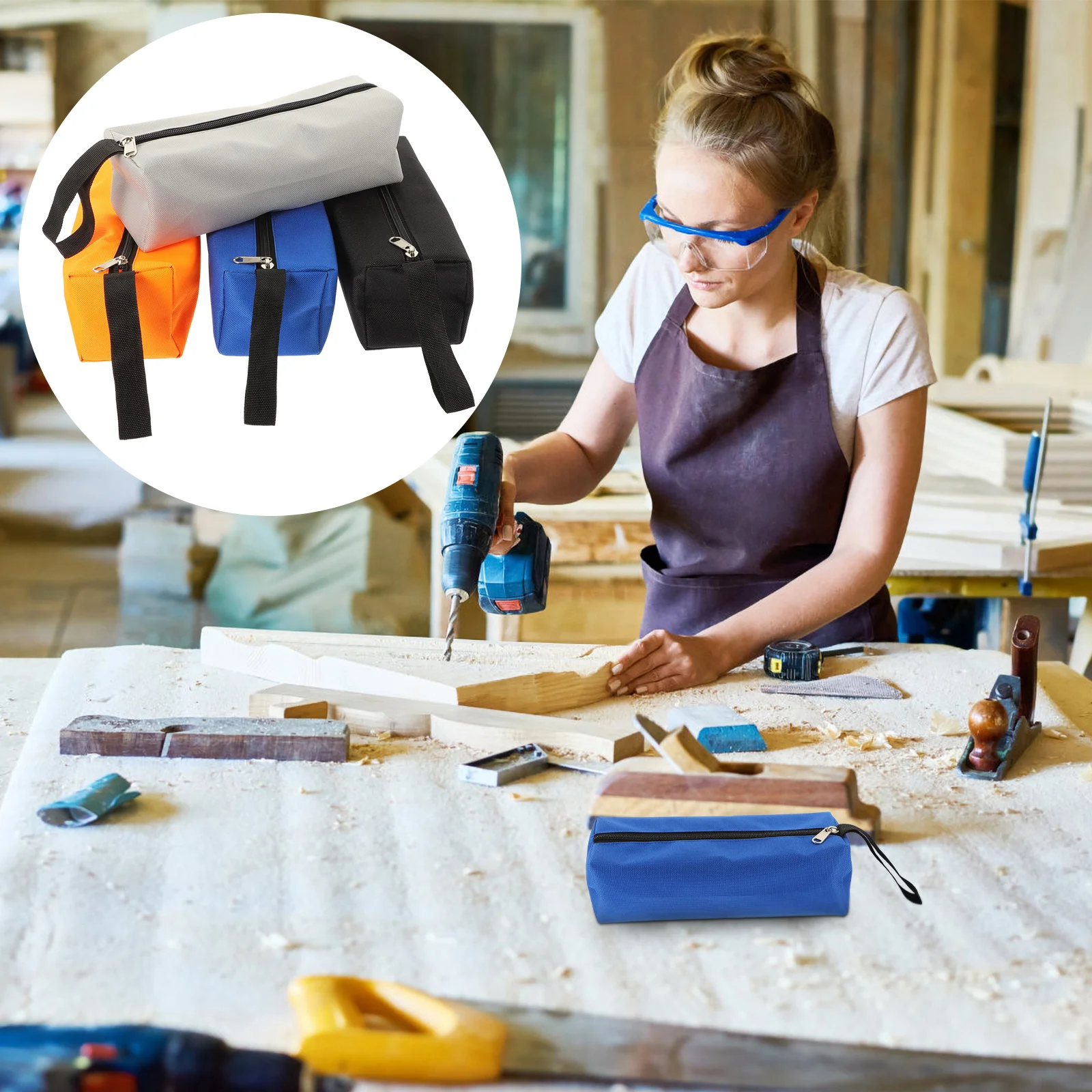 Waterproof Tool Bag Pocket Hand Tool Bag Thick Canvas Bag For Small Tools Screwdriver Wrench Tweezers Drill Bit Organizer
Waterproof Tool Bag Pocket Hand Tool Bag Thick Canvas Bag For Small Tools Screwdriver Wrench Tweezers Drill Bit Organizer