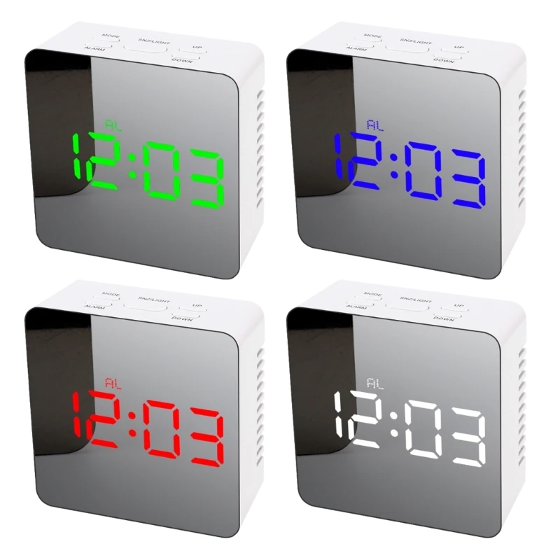 LED Mirror Table Clock Digital Alarm Snooze Display Night Light Desktop USB Alarm Clock Home Decor Gift for Kids
LED Mirror Table Clock Digital Alarm Snooze Display Night Light Desktop USB Alarm Clock Home Decor Gift for Kids