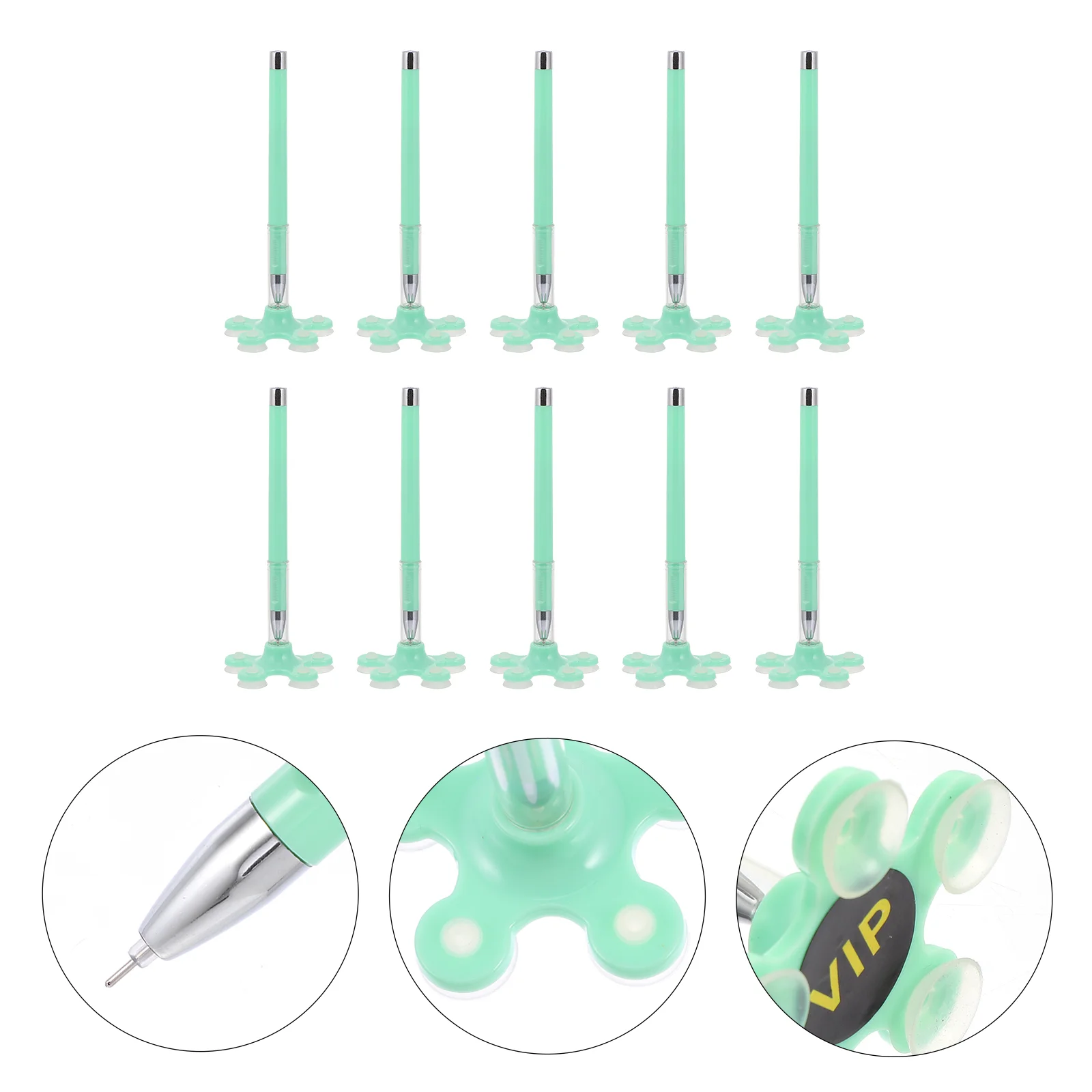10 Pcs Writing Pen Mobile Phone Holder Come Black Ballpoint Pens Plastic Suction Cup
10 Pcs Writing Pen Mobile Phone Holder Come Black Ballpoint Pens Plastic Suction Cup