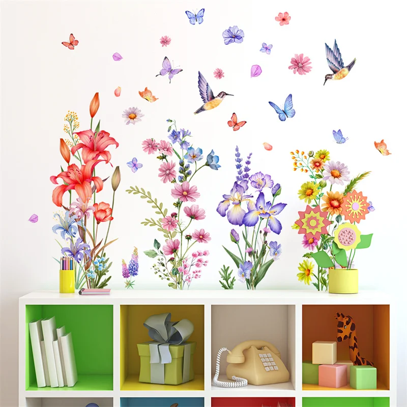 M44 Plants Flowers Butterflies Wall Sticker Kids Room Background Home Decoration Mural Living Room Wallpaper Funny Decal
M44 Plants Flowers Butterflies Wall Sticker Kids Room Background Home Decoration Mural Living Room Wallpaper Funny Decal