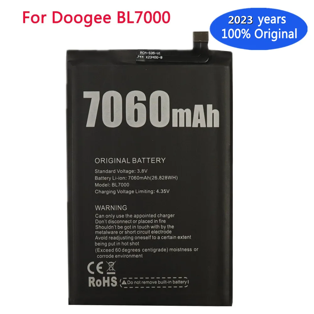 2023 год, новый 100% Оригинальный аккумулятор для телефона Doogee BL7000 BL 7000 7060 мАч, аккумулятор стандартного качества + номер для отслеживания
2023 год, новый 100% Оригинальный аккумулятор для телефона Doogee BL7000 BL 7000 7060 мАч, аккумулятор стандартного качества + номер для отслеживания