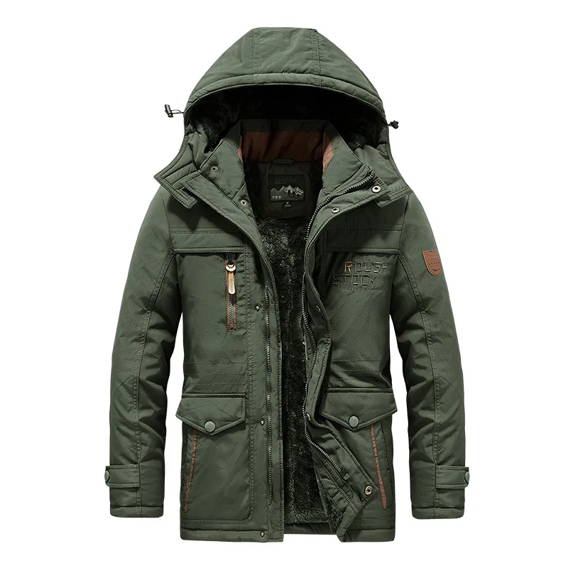 Men Hooded Long Winter Jackets Multi Pockets Warm Parkas Fleece Down Jackets New Fashion Male Outdoor Tooling Casual Jackets 6XL
Men Hooded Long Winter Jackets Multi Pockets Warm Parkas Fleece Down Jackets New Fashion Male Outdoor Tooling Casual Jackets 6XL