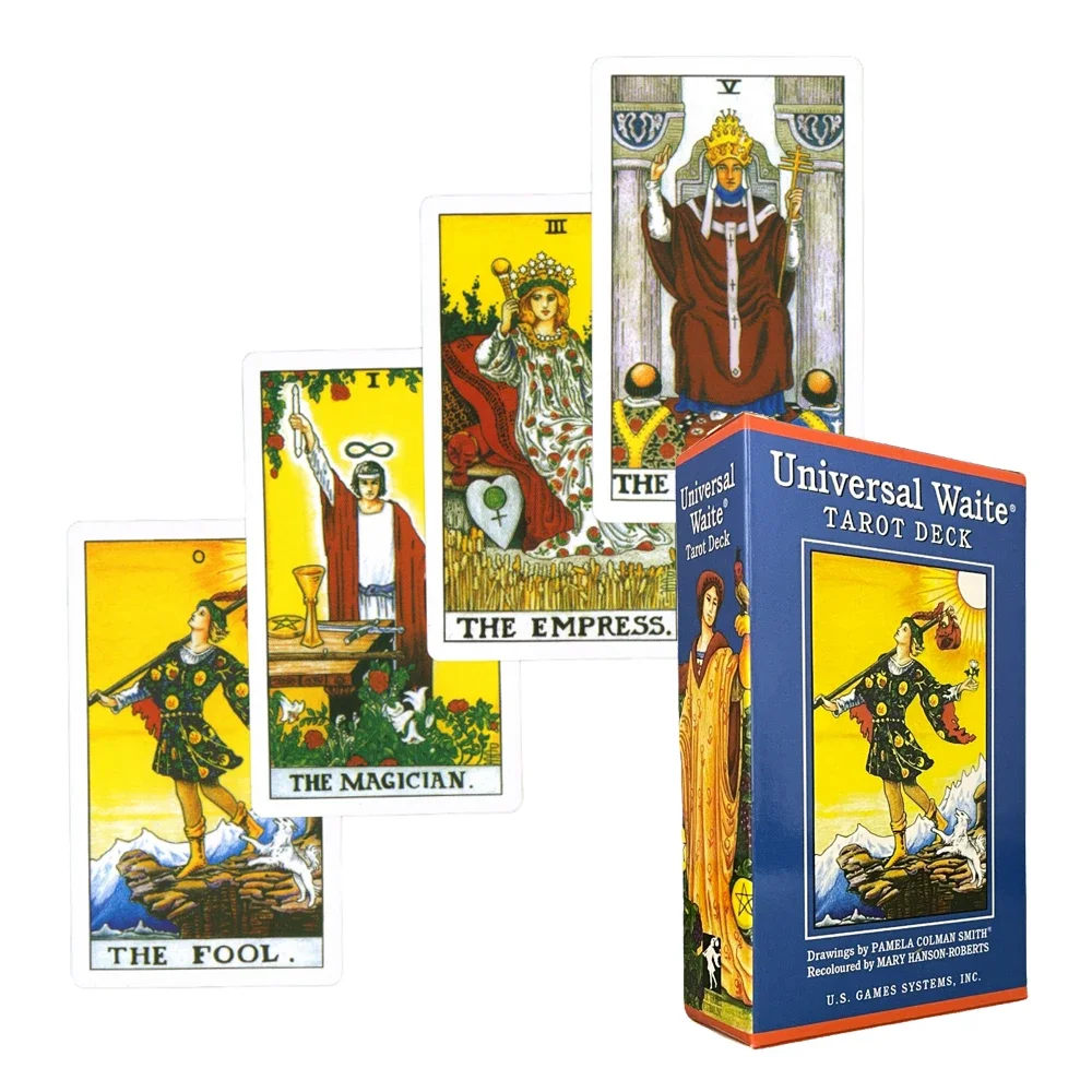 New Universal Waite Tarot Deck 78 Sheet Tarot Cards Divination Fate Gameplay Family Entertainment Party Table Playing Board Game
New Universal Waite Tarot Deck 78 Sheet Tarot Cards Divination Fate Gameplay Family Entertainment Party Table Playing Board Game
