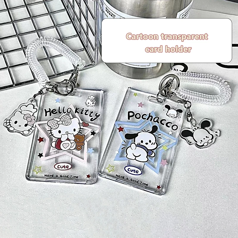 Sanrio Kuormi Прозрачная крышка для карт коричная картинка Hello Kittys My Melody Kawaii красивая фотография набор для карт Подвеска Игрушка 
Sanrio Kuormi Прозрачная крышка для карт коричная картинка Hello Kittys My Melody Kawaii красивая фотография набор для карт Подвеска Игрушка