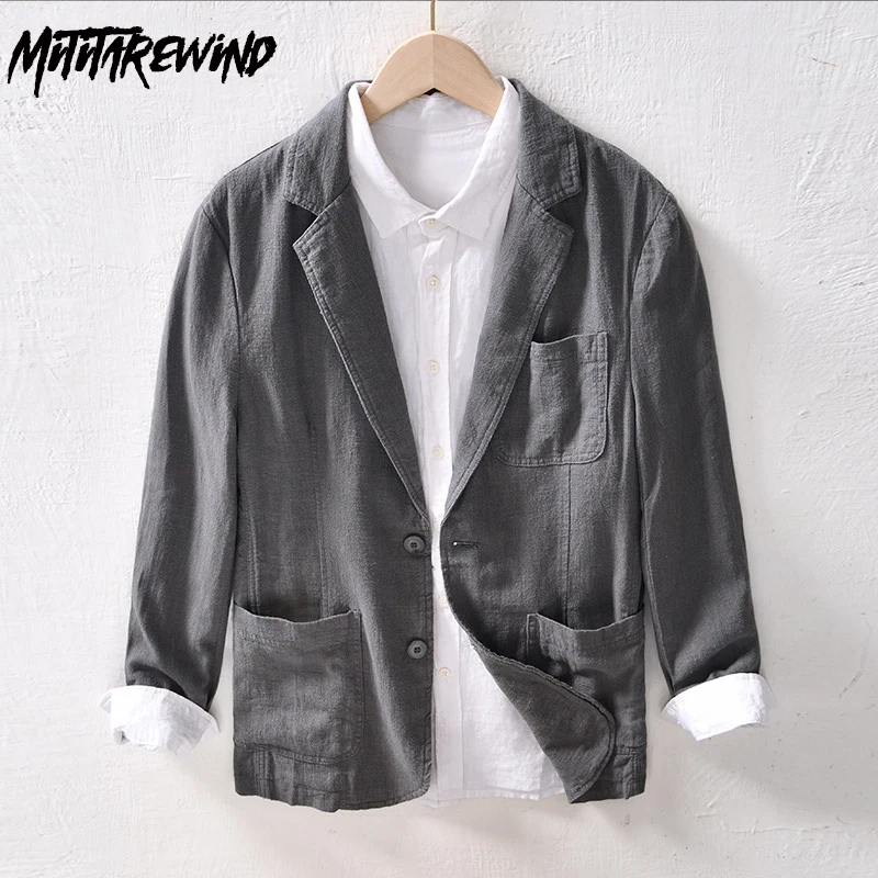 Korean Smart Casual Man Blazer Cotton Linen Single Layer Lightweight Suit Jackets For Men Fashion Simple Breathable Outerwear
Korean Smart Casual Man Blazer Cotton Linen Single Layer Lightweight Suit Jackets For Men Fashion Simple Breathable Outerwear