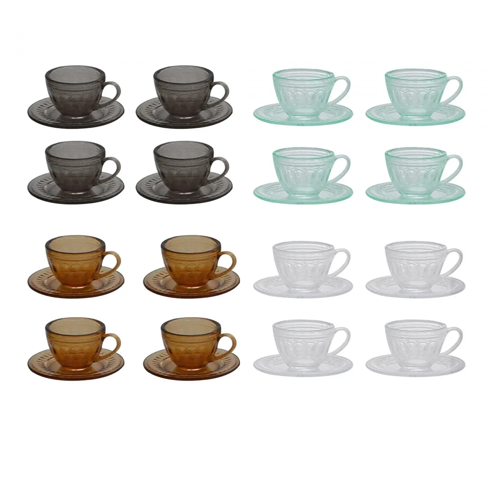 4Pcs Dollhouse Tea Cup Set Realistic 1:6 Scale Food Ornament Miniature Tableware for Dollhouse Micro Landscape Diorama Decor
4Pcs Dollhouse Tea Cup Set Realistic 1:6 Scale Food Ornament Miniature Tableware for Dollhouse Micro Landscape Diorama Decor