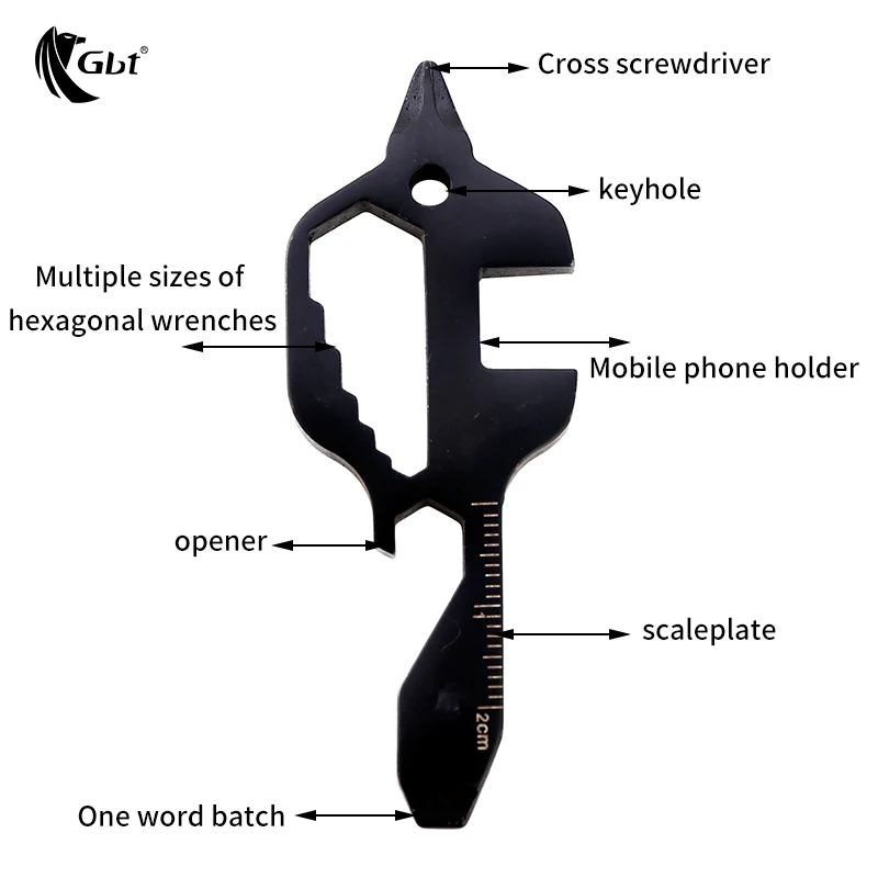 Keychain Multifunctional Screwdriver Wrench Bottle Opener Ruler Tool Stainless Steel Outdoor Tool Lightweight EDC Key Shape
Keychain Multifunctional Screwdriver Wrench Bottle Opener Ruler Tool Stainless Steel Outdoor Tool Lightweight EDC Key Shape