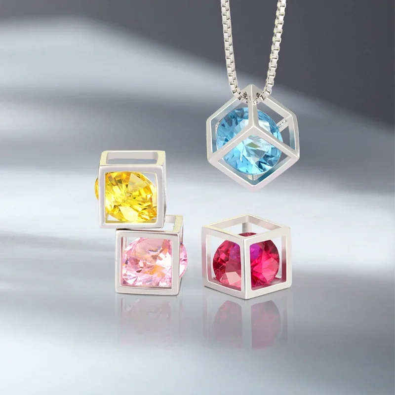 2024 S925 Sterling Silver New Geometric Zircon Birthstone Necklace Lady Birthday Collarbone Chain Men Women Lucky Stone Pendant
2024 S925 Sterling Silver New Geometric Zircon Birthstone Necklace Lady Birthday Collarbone Chain Men Women Lucky Stone Pendant