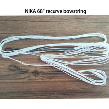 1pcs NIKA 68" recurve bowstring white 12 strands String length 1625.6mm Shooting hunting accessories
1pcs NIKA 68" recurve bowstring white 12 strands String length 1625.6mm Shooting hunting accessories