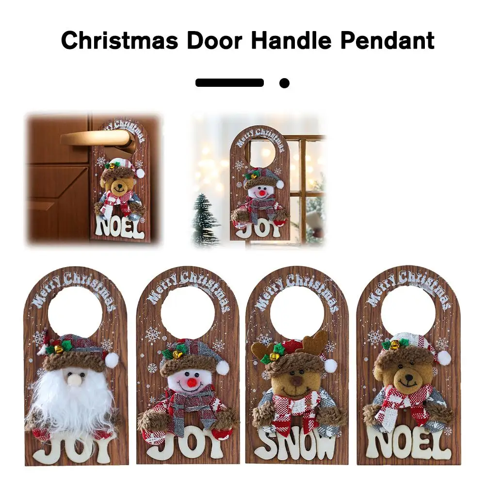 22cm Wooden Cartoon Christmas Sock Santa Claus Snowman Pendant Christmas Decorations For Home Xmas Door Handle Decoration C9T4 
22cm Wooden Cartoon Christmas Sock Santa Claus Snowman Pendant Christmas Decorations For Home Xmas Door Handle Decoration C9T4