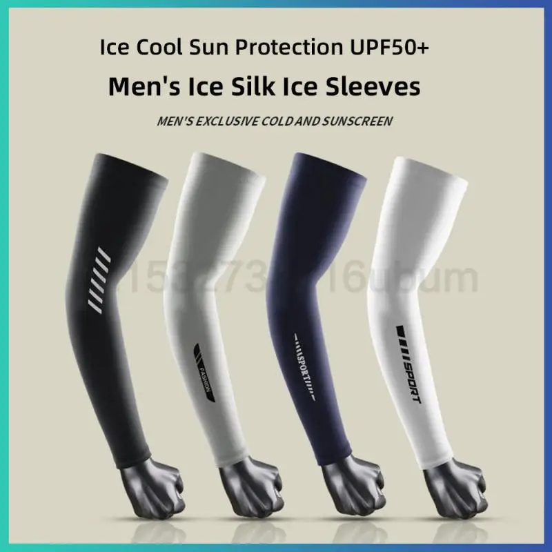 Summer Sunscreen Ice Sleeves Men's UV Protection Cycling Arm Sleeves Breathable Quick-drying Cuff Cover For Driving Fishing L/XL 
Summer Sunscreen Ice Sleeves Men's UV Protection Cycling Arm Sleeves Breathable Quick-drying Cuff Cover For Driving Fishing L/XL