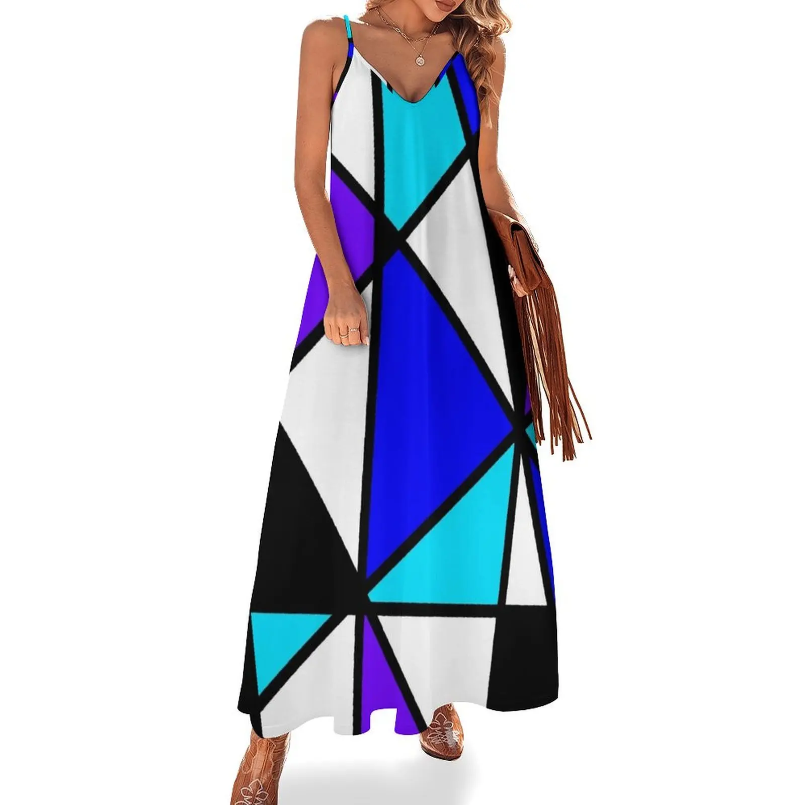 Bauhaus Stainedglass Diagonal in shades of blue Sleeveless Dress luxury evening dress woman for wedding women's dresses luxury
Bauhaus Stainedglass Diagonal in shades of blue Sleeveless Dress luxury evening dress woman for wedding women's dresses luxury