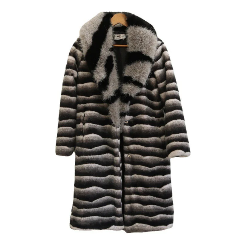 Mink Fur Coat Faiux Fox Fur Collar Long Trench Clothing Winter Women New Fashion S-9XL
Mink Fur Coat Faiux Fox Fur Collar Long Trench Clothing Winter Women New Fashion S-9XL