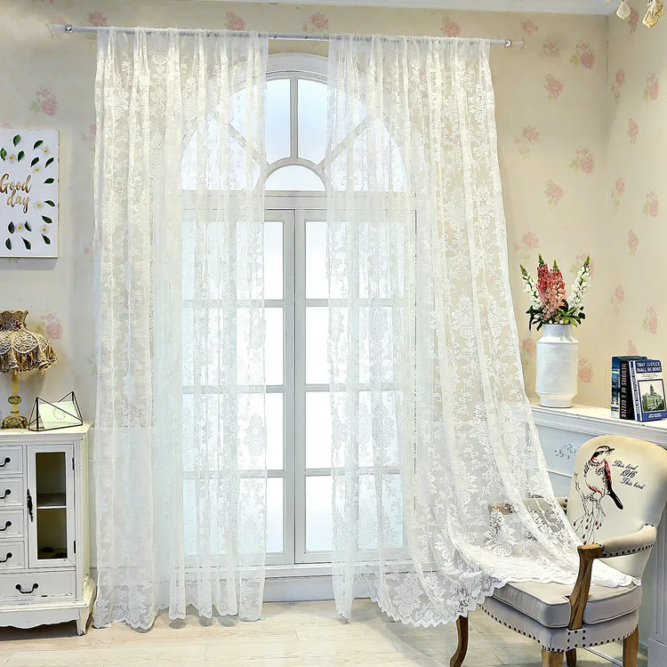 European Style White Window Tulle Curtain Fabric Curtain Lace Mosquito Net Princess Curtains for Living Dining Room Bedroom
European Style White Window Tulle Curtain Fabric Curtain Lace Mosquito Net Princess Curtains for Living Dining Room Bedroom