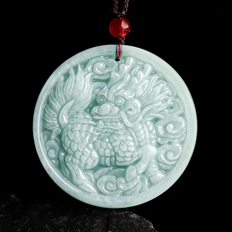 Maichuang/hand-carved/ Natural Jade Light Green Kirin Send Blessing Emerald Necklace Pendant Fine Jewelry Gift Men Women Couple
Maichuang/hand-carved/ Natural Jade Light Green Kirin Send Blessing Emerald Necklace Pendant Fine Jewelry Gift Men Women Couple