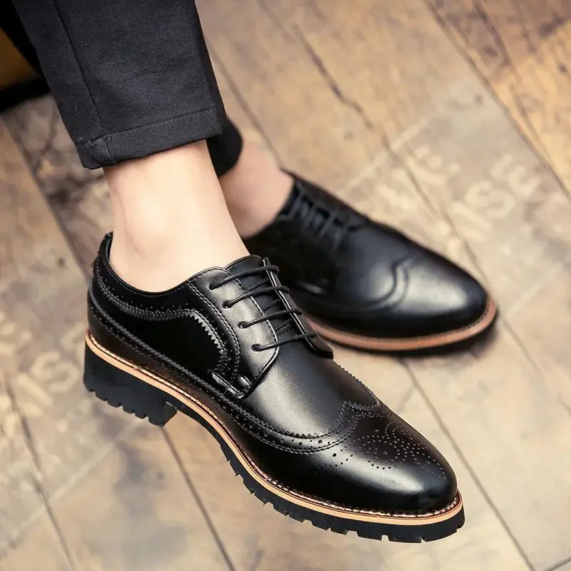Formal Wear Youth Men's Party Black Leather Shoes British Retro Korean Type Casual Elegant
Formal Wear Youth Men's Party Black Leather Shoes British Retro Korean Type Casual Elegant