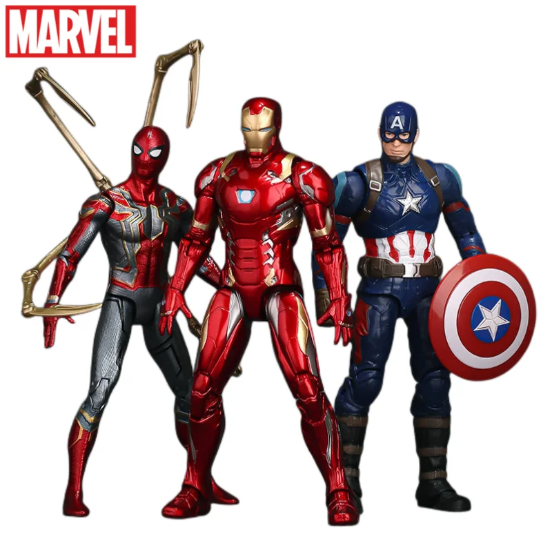 

Marvel New Avengers Peripheral Spiderman Iron Man Hulk Doll Hand-made Creative Personality Toy Decoration Holiday Gift Wholesale