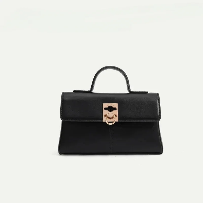 

Women's Cowhide Vintage Briefcase Stance Wallet Shoulder Crossbody Commuter Carry Bag Messenger Handbag Bolsas Femininas