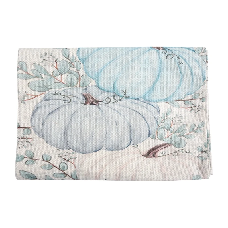 Fall Eucalyptus Leaves Pumpkins Table Runner, Autumn Thanksgiving Kitchen Dining Table Decoration For Indoor
Fall Eucalyptus Leaves Pumpkins Table Runner, Autumn Thanksgiving Kitchen Dining Table Decoration For Indoor
