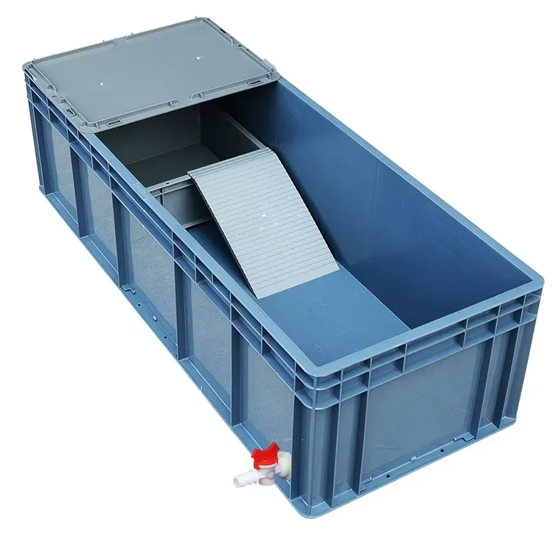 

Thick The Turtle Tank Water and Water Tank with Egg Sand Table Combined Plastic Feeding Box Climbing Pet Basin