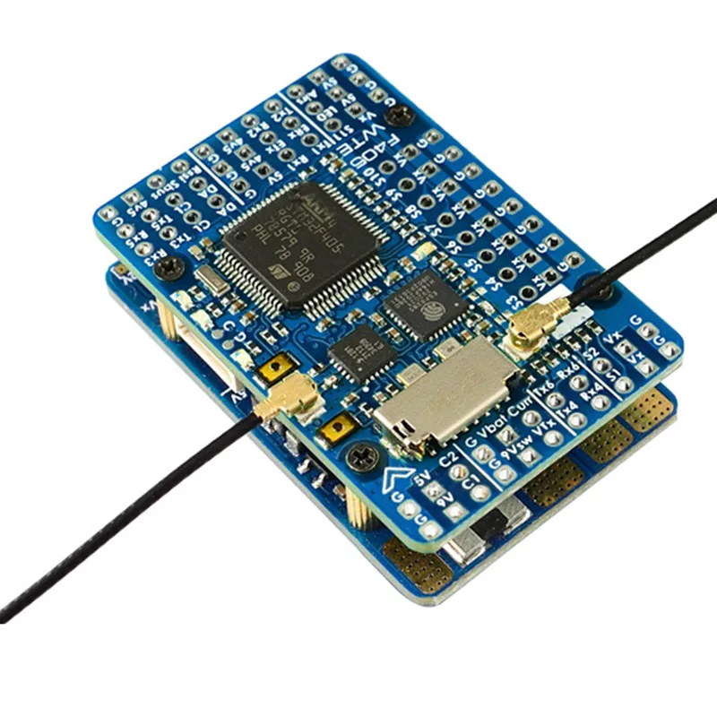 MATEKSYS F405-WTE BEC Baro OSD Blackbox 2-6S ArduPilot INAV F405 Контроллер полета 25x25 мм для радиоуправляемых многовинтовых летательных аппаратов FPV дронов
MATEKSYS F405-WTE BEC Baro OSD Blackbox 2-6S ArduPilot INAV F405 Контроллер полета 25x25 мм для радиоуправляемых многовинтовых летательных аппаратов FPV дронов