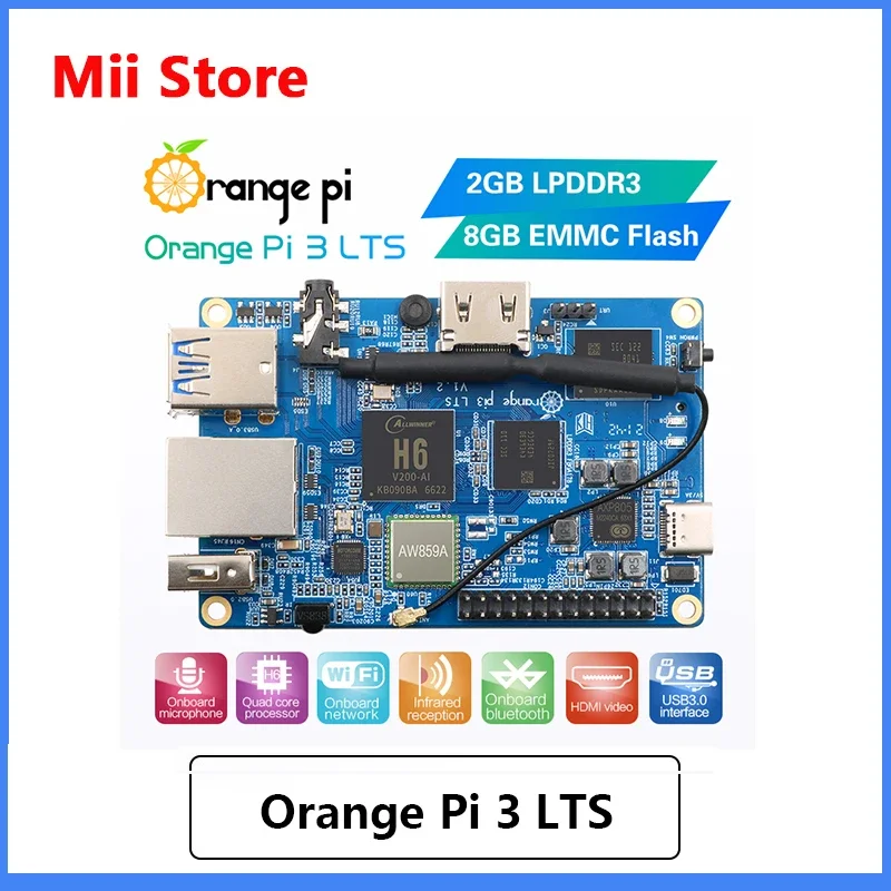 Orange Pi 3 LTS 2G8G EMMC с HDMI + WIFI + BT5.0, AllWinner H6 SoC, компьютер с открытым исходным кодом, работает на Android 9,0/Ubuntu/ Debian OS
Orange Pi 3 LTS 2G8G EMMC с HDMI + WIFI + BT5.0, AllWinner H6 SoC, компьютер с открытым исходным кодом, работает на Android 9,0/Ubuntu/ Debian OS