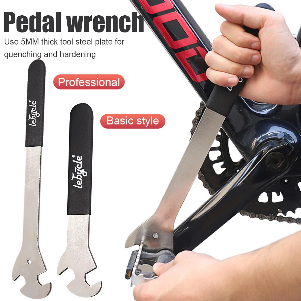 New Bicycle Pedal Wrench Extra Long Handle Sturdy Durable Cycling Pedal Spanner Install Repair Pedal Wrench For MTB Road Bike
New Bicycle Pedal Wrench Extra Long Handle Sturdy Durable Cycling Pedal Spanner Install Repair Pedal Wrench For MTB Road Bike