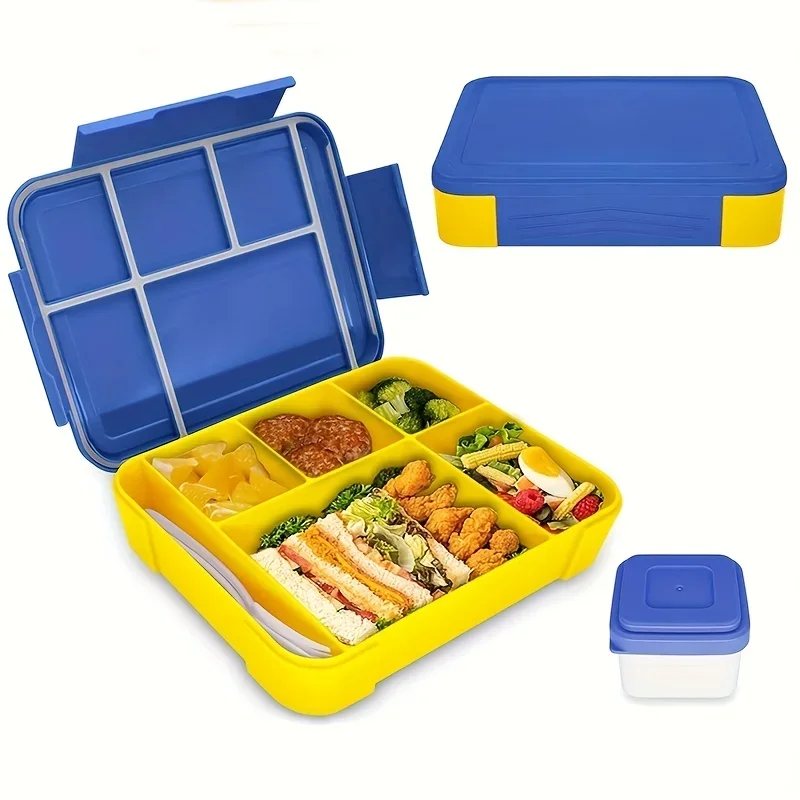 1330ML Lunch Box Adult Bento Boxes Food Containers with 6 Compartment and Tableware For Snack Work School Microwave Oven Heating
1330ML Lunch Box Adult Bento Boxes Food Containers with 6 Compartment and Tableware For Snack Work School Microwave Oven Heating
