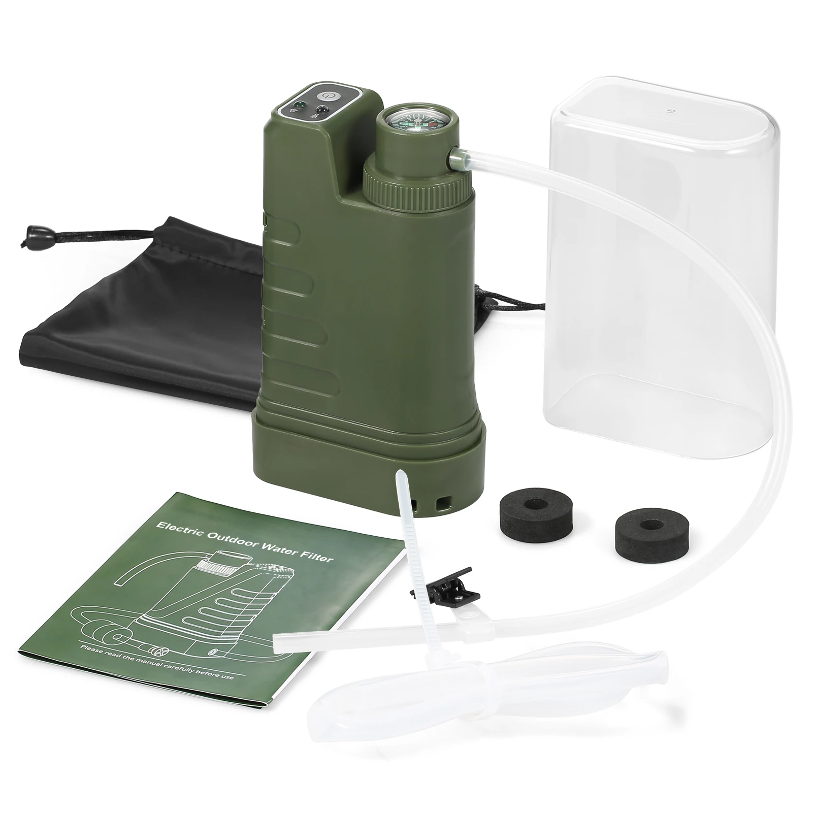 Portable Water Filtration Purifier Filter Emergency Water Filter with Night Light for Outdoor Survival Emergency Camping Hiking
Portable Water Filtration Purifier Filter Emergency Water Filter with Night Light for Outdoor Survival Emergency Camping Hiking