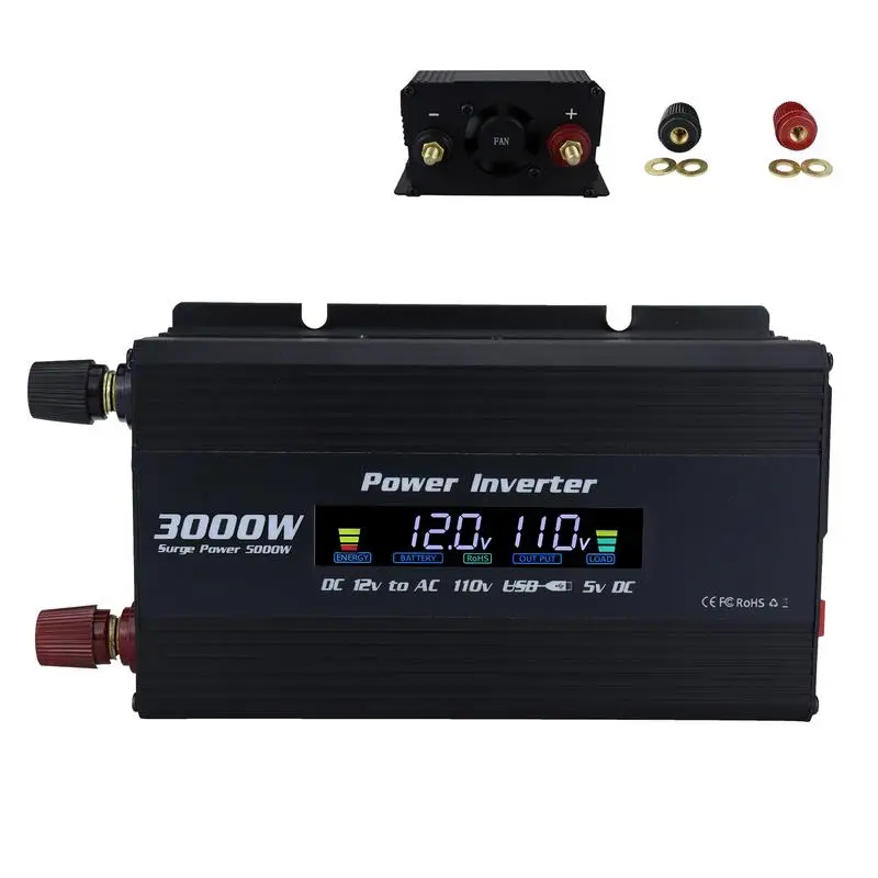 

5000W Power Inverter Modified Sine Waves 5000W Inverter 5000W Converter With Compact Design And LED Display USB Car Cigarettes