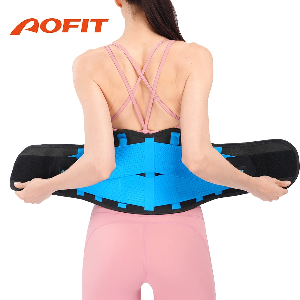 

Спортивный поддерживающий пояс для спины AOFIT, Ортопедический Корсет для мужчин и женщин, поясничный бандаж, Защита позвоночника, декомпрессионный тренажер для талии